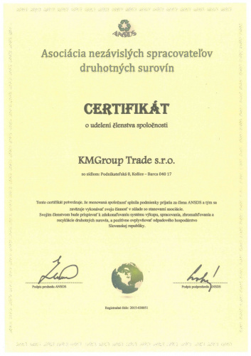 Asociácia nezávislých spracovateľov druhotných surovín Asociácia nezávislých spracovateľov druhotných surovín